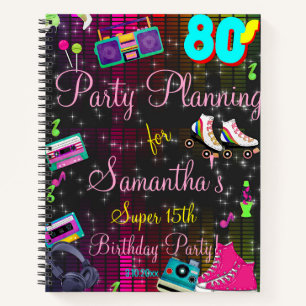 80's Retro, Back to the 80's, Any Age,  Notebook