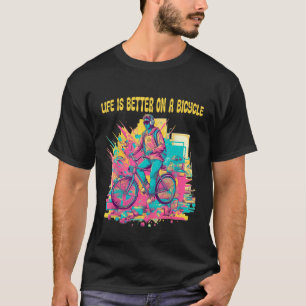80s Retro Bike Vintage Inspired Cycling Art T-Shirt