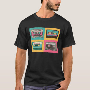 80s Retro Cassette Tapes  90s Vintage Decade Music T-Shirt