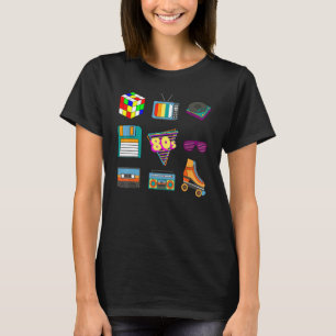 80s Retro Fashion Throwback Culture Disco Music Pa T-Shirt