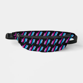 80s RETRO KEYTARS PINK BLUE FANNY PACK