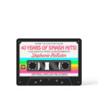 80's Retro Neon Label Cassette Birthday Party 