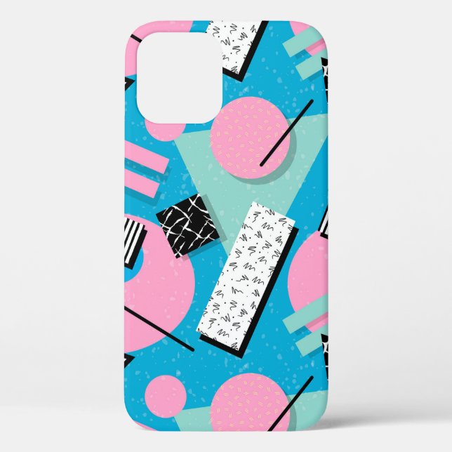 80s Retro New Wave Pattern iPhone / iPad case (Back)