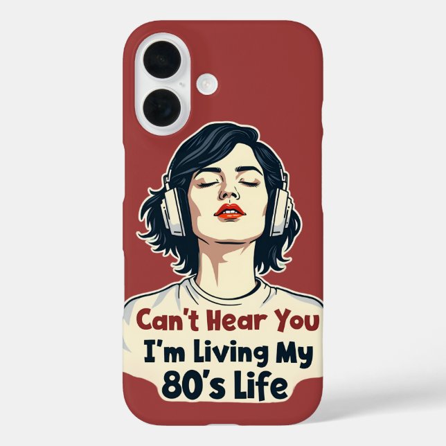 80s Retro Nostalgic Music Lover Throwback Design Case-Mate iPhone Case (Back)