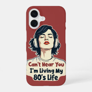 80s Retro Nostalgic Music Lover Throwback Design iPhone 16 Case
