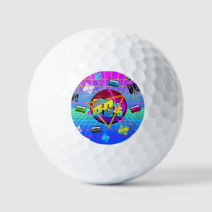 80's RETRO OLD SCHOOL CASSETTE TAPE Golf Balls