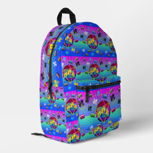 80's RETRO OLD SCHOOL CASSETTE TAPE Printed Backpack