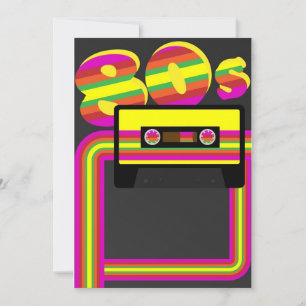 80s Retro Party Invitation