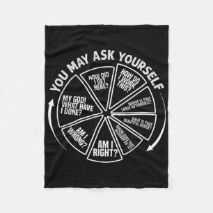 80s Retro Pie Chart You May Ask Yourself How Did I Fleece Blanket