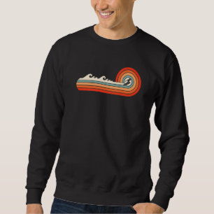 80's Retro Surfing Design Love To Surf Sweatshirt