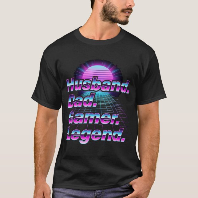 80s Retro Synthwave Music T-Shirt Gift (Front)
