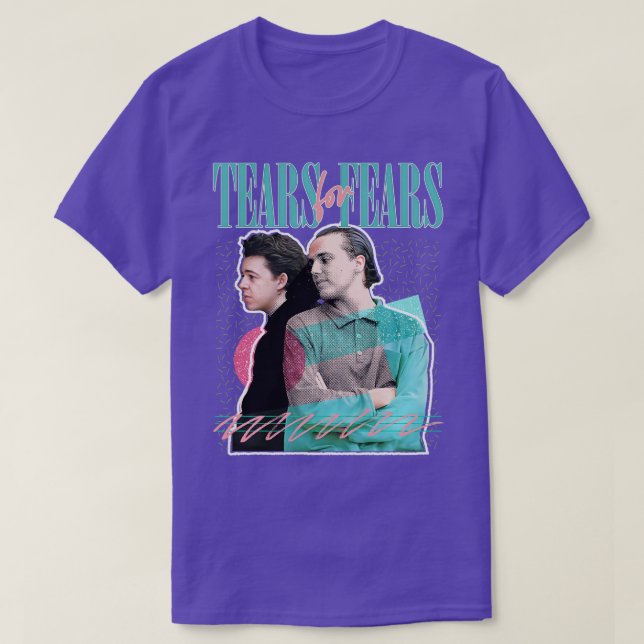 80s Retro Tears For Fears Design T-Shirt (Design Front)