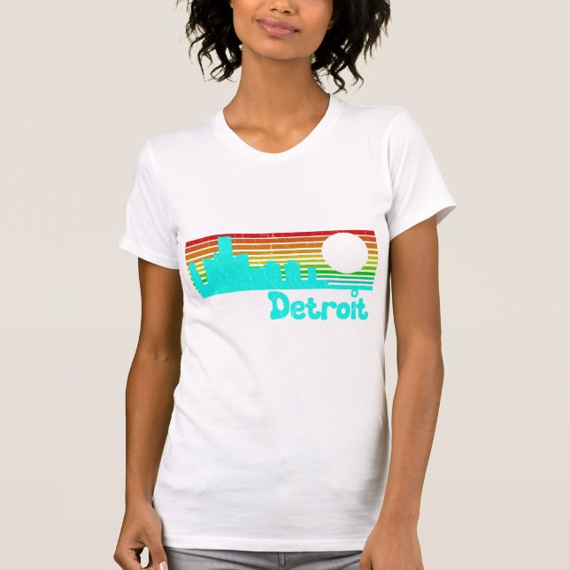 80s Retro Vintage Detroit T-Shirt (Front)