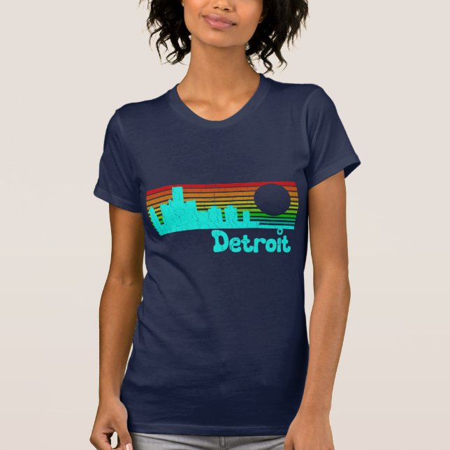 80s Retro Vintage Detroit T-Shirt (Front)