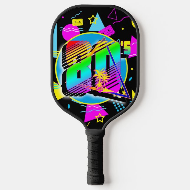 80'S RETRO VINTAGE OLD SCHOOL STYLE PICKLEBALL PADDLE (Front)