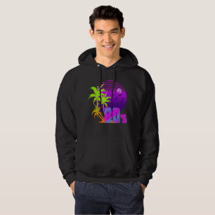 80's Retro Vintage Sunset Palm trees  Hoodie