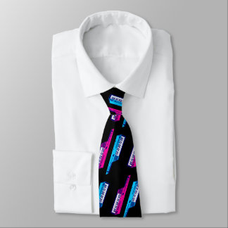 80s RETROWAVE SYNTHWAVE KEYTAR SYNTHESIZER Tie