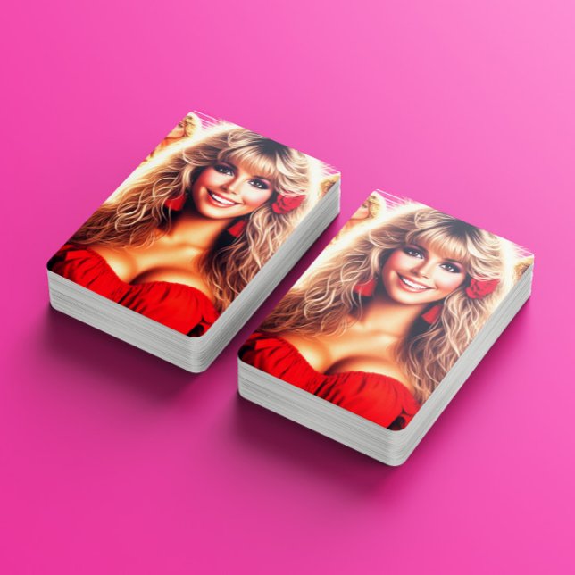 80s Retrowave Woman Playing Cards (Creator Uploaded)