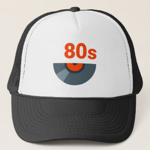 80s Rock 1980s Music Record Trucker Hat