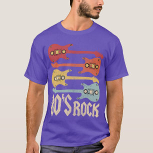 80s Rock Band Guitar Cassetteape 1980s Vintage 80s T-Shirt