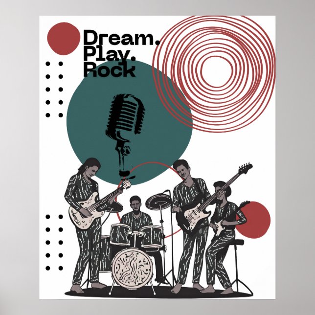 80's rock band Poster (Front)