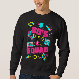 80s Squad 80s Aesthetic Matching 80s Party Pul Sweatshirt