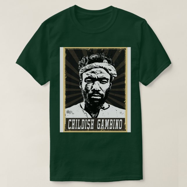 80s Style Childish Gambino TShirt (Design Front)