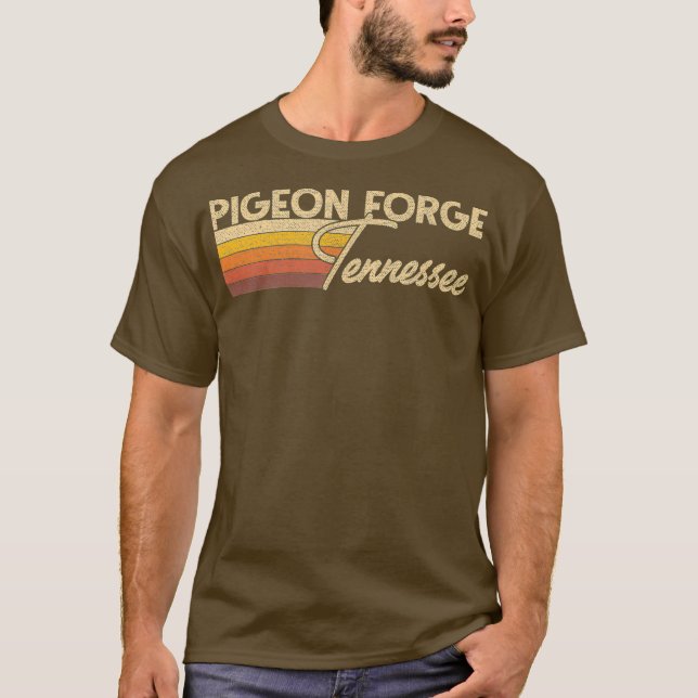 80s Style Pigeon Forge Tennessee T-Shirt (Front)