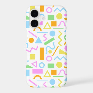 80s Style Shape Pattern Color on White