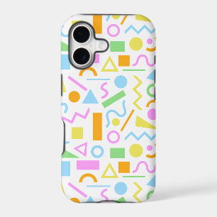 80s Style Shape Pattern Color on White