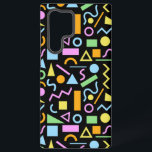 80s Style Shape Pattern Colour on Black Samsung Galaxy Case<br><div class="desc">1980s style pattern in colourful shapes of green,  yellow,  blue and yellow on a black background.</div>