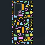 80s Style Shape Pattern Colour on Black Samsung Galaxy Case<br><div class="desc">1980s style pattern in colourful shapes of green,  yellow,  blue and yellow on a black background.</div>