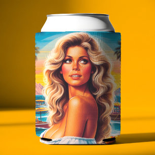 80s Summer Woman Can Cooler