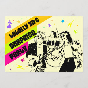 80's Surprise Party Invitation
