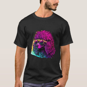 80s Synthwave with Poodle Retrowave T-Shirt