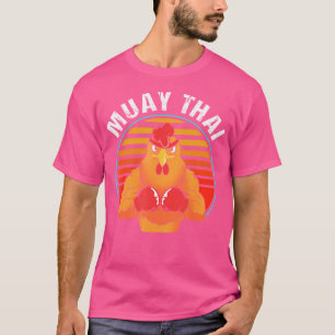 80S Thai Boxing Animal Pun Rooster Muay Thai T-Shirt