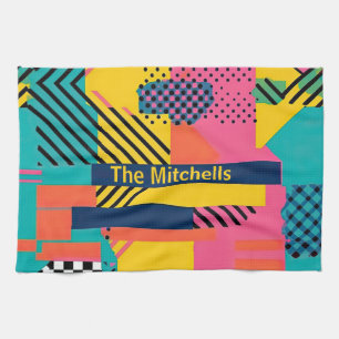 80s Trendy Tea Towel