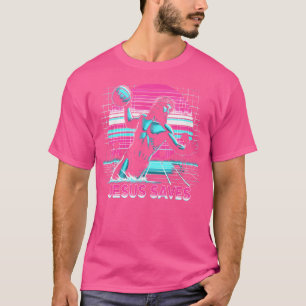 80S Vaporwave Jesus Saves Water Polo