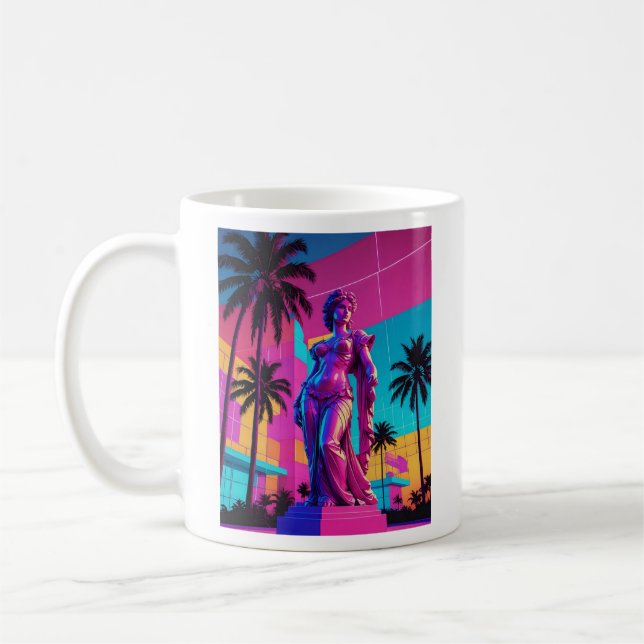 80s Vaporwave Venus Vibes Tee Coffee Mug (Left)