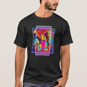 80s Vibes Disco Girl Cowgirl 80's Costume Party Ou T-Shirt