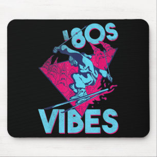 80s Vibes, Retro Ski Vintage 80s Skiing Outfit Mouse Mat