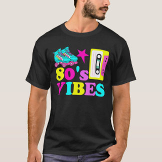 80S Vibes Roller Skate Party Cassette Tape Vintage T-Shirt