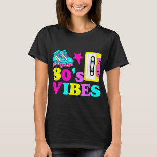 80s Vibes Roller Skate Party Cassette Tape Vintage T-Shirt