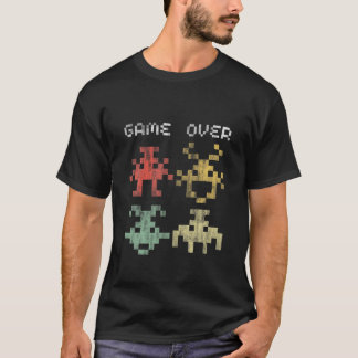 80s Video Game Vintage Retro Arcade Game Over T-Shirt