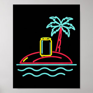 80s vintage beer retro sign style miami hawaii