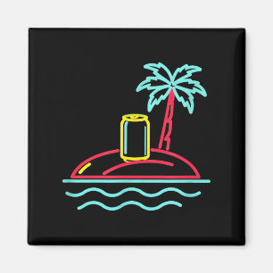 80s vintage beer retro sign style miami hawaii magnet