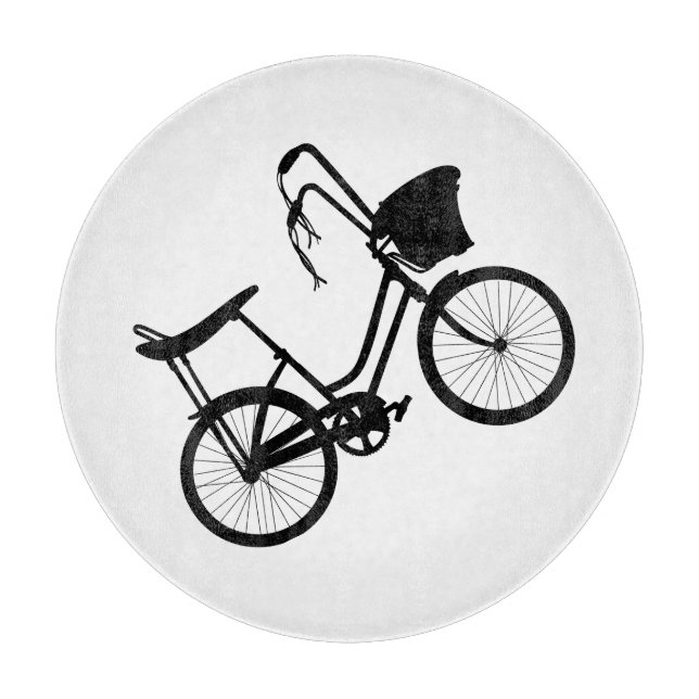 80's Wheelie (Black) Cutting Board (Front)