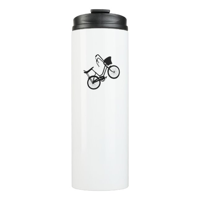 80's Wheelie (Black) Thermal Tumbler (Front)