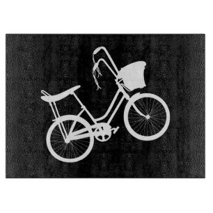 80's Wheelie (White) Cutting Board