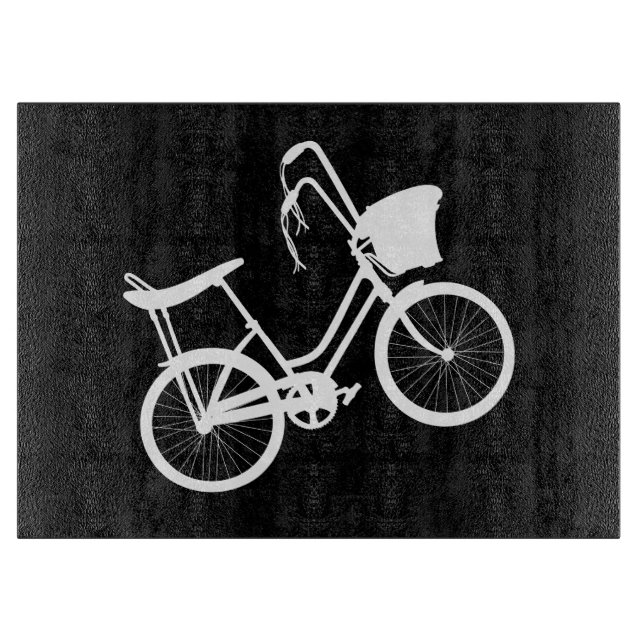 80's Wheelie (White) Cutting Board (Front)